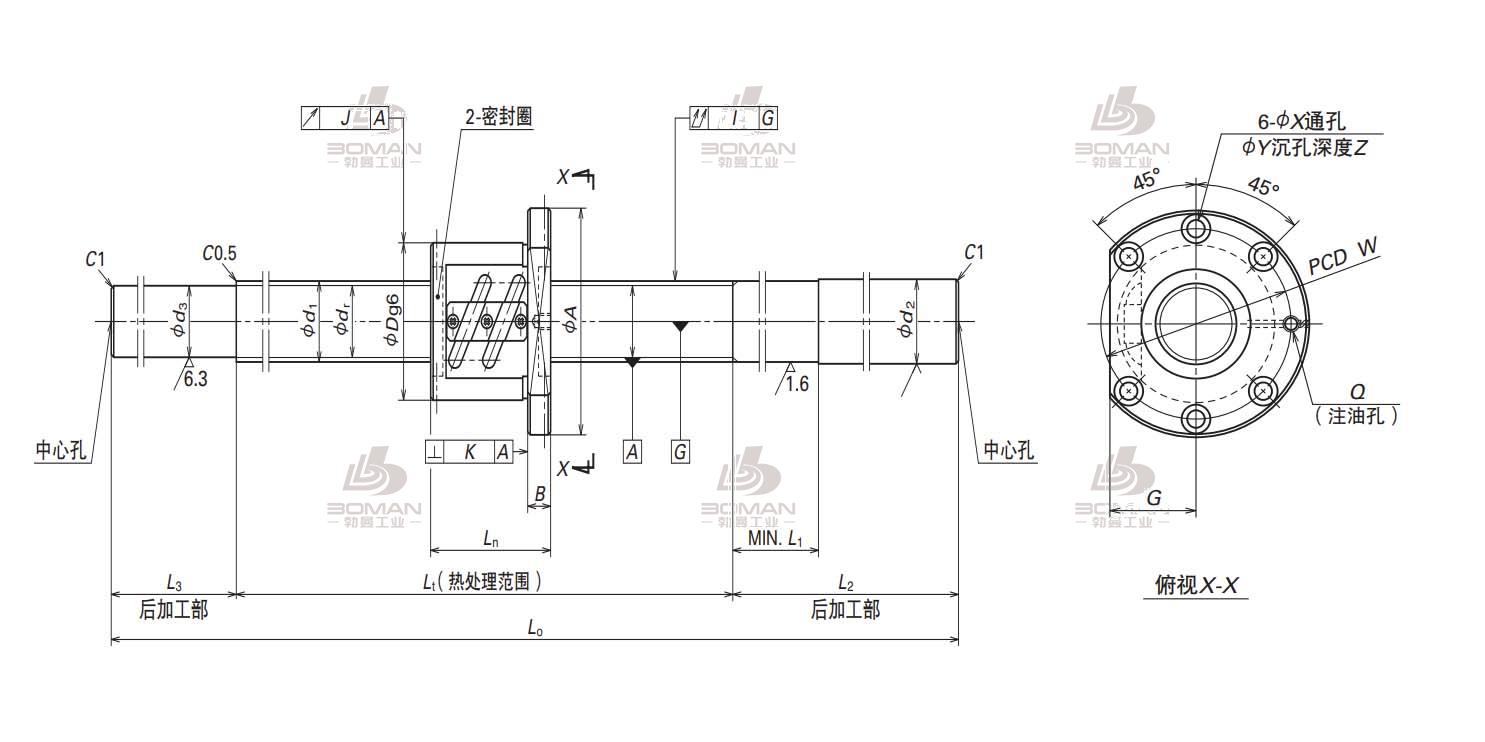 W2003SS-1P-C5Z4-NSK MS系列滚珠丝杠