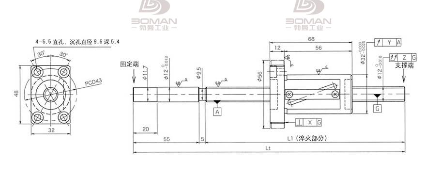 KURODA GG1220AS-BALR-0405A 黑田精工丝杆怎么安装