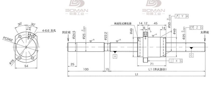 KURODA HG2550QS-HEFR-2015A 黑田丝杆有哪些系列