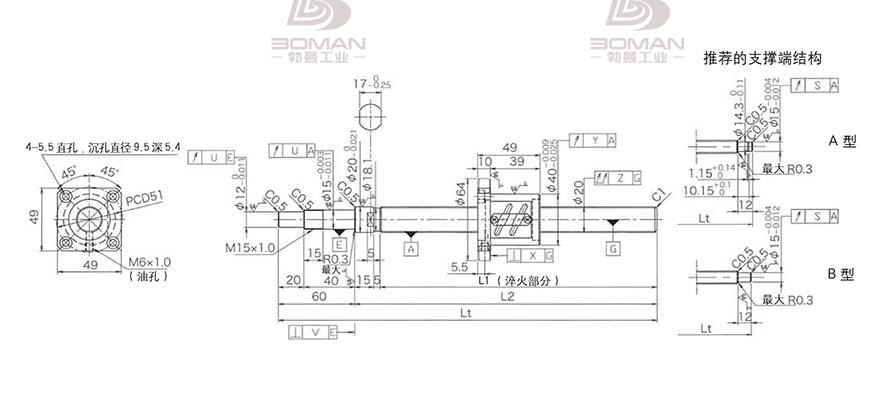 KURODA GP2004ES-AALR-0605B-C3F 黑田丝杠螺母怎么拆卸