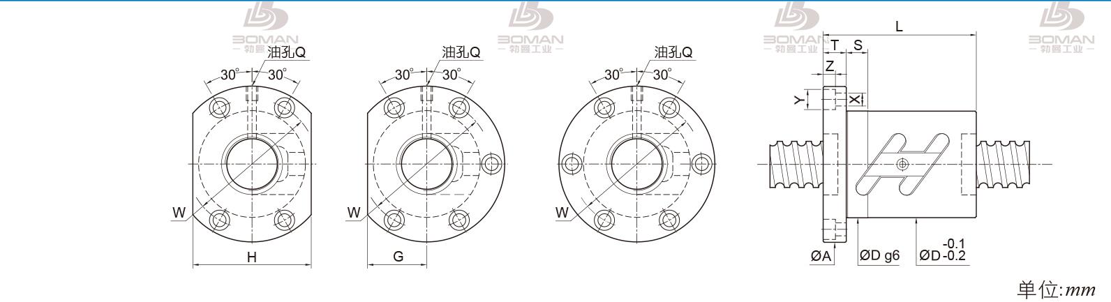 PMI FSWC2508-3.5 pmi丝杆28730