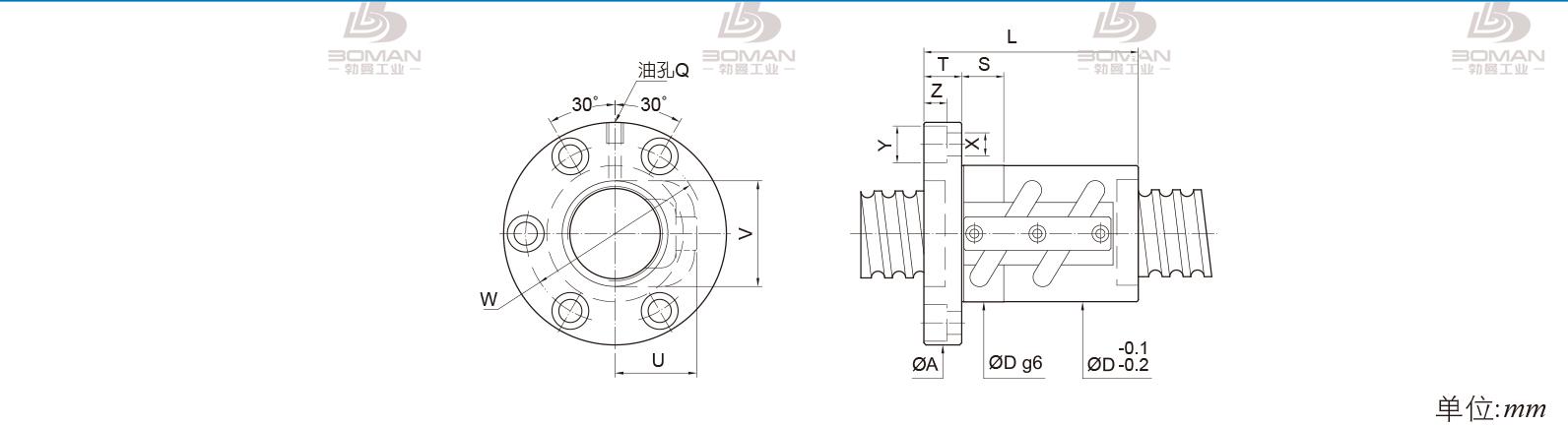 PMI FSVC3610-3 PMI TBI研磨级滚珠丝杆