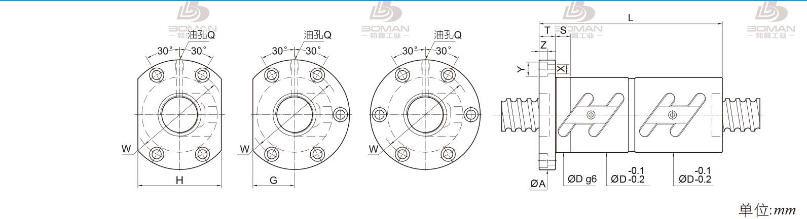 PMI FDWC1604-3 PMI丝杆导轨装配