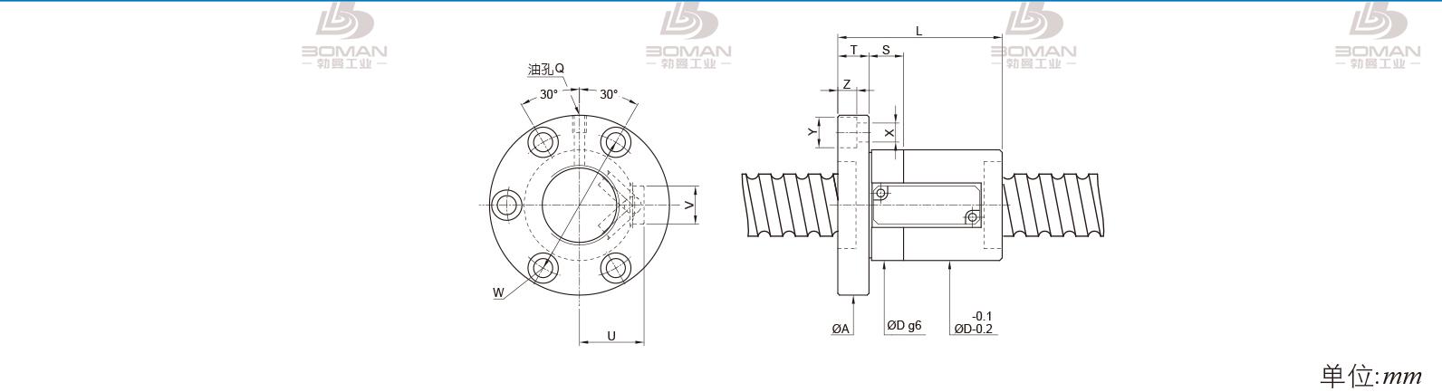 PMI FSVE2516-1.5 pmi滚珠丝杠配件