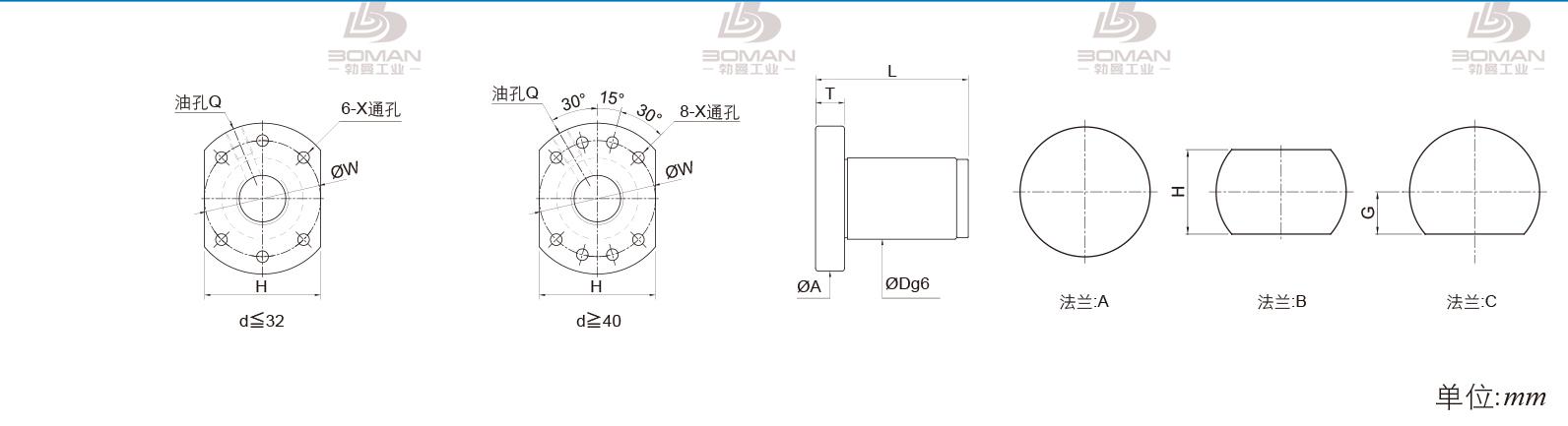 PMI FSDU3210C-4.0P pmi滚珠丝杆的轴环作用