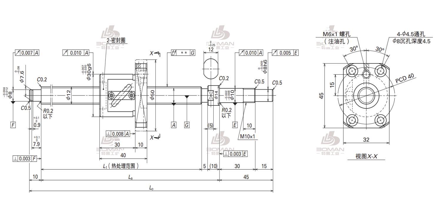 NSK W1201FA-3P-C3Z5-MA标准滚珠丝杠